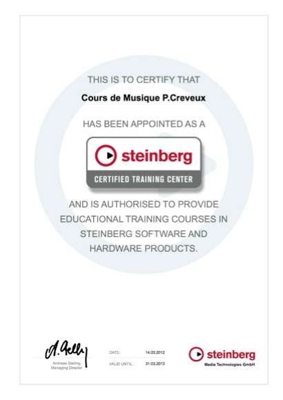 Steinberg Training Center agreement